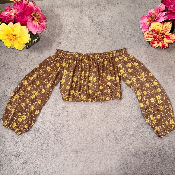 Altar D’state floral off shoulder top - Picture 6 of 14